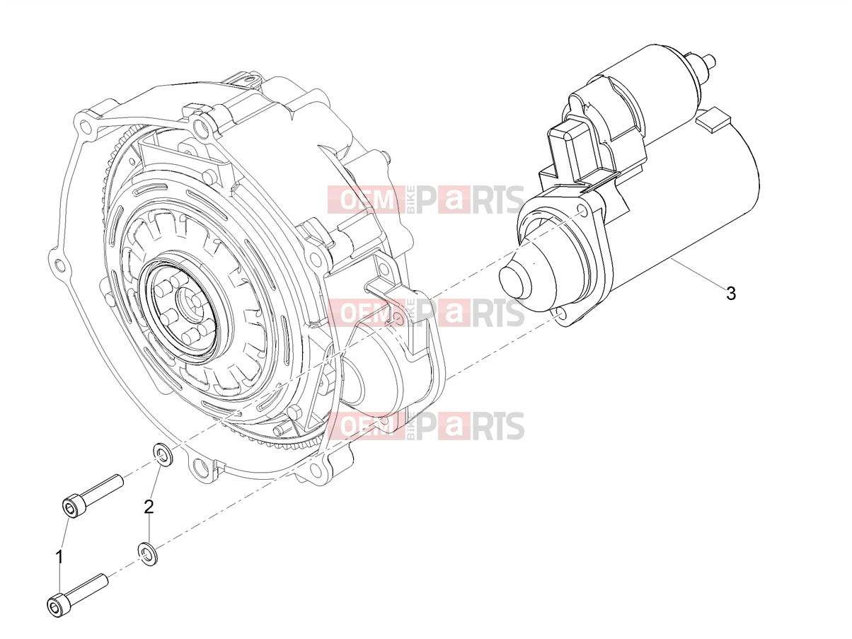 MOTOGUZZI V 85 TT e4 ABS 2019 (EMEA) Engine » Starter / Electric starter