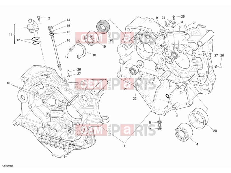 DUCATI 2007 Superbike 1098 CRANKCASE » ENGINE CASE