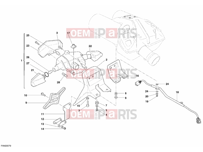 DUCATI 2007 Multistrada 1100 TAILLIGHT » LIGHTING SYSTEM