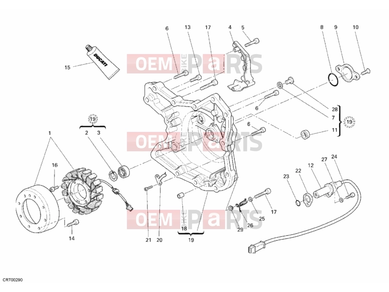 DUCATI 2007 Multistrada 1100 GENERATOR COVER » IGNITION SYSTEM