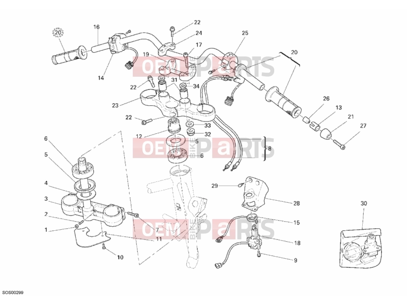 DUCATI 2007 Multistrada 1100 S HANDLEBAR » HANDLE BAR