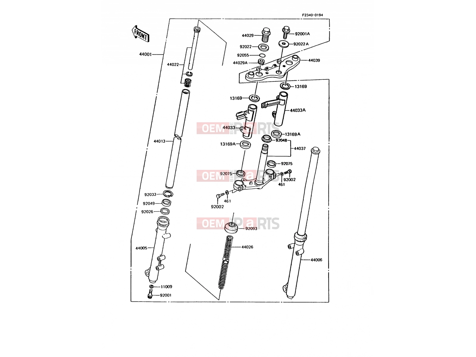 KAWASAKI 1990 Front Fork