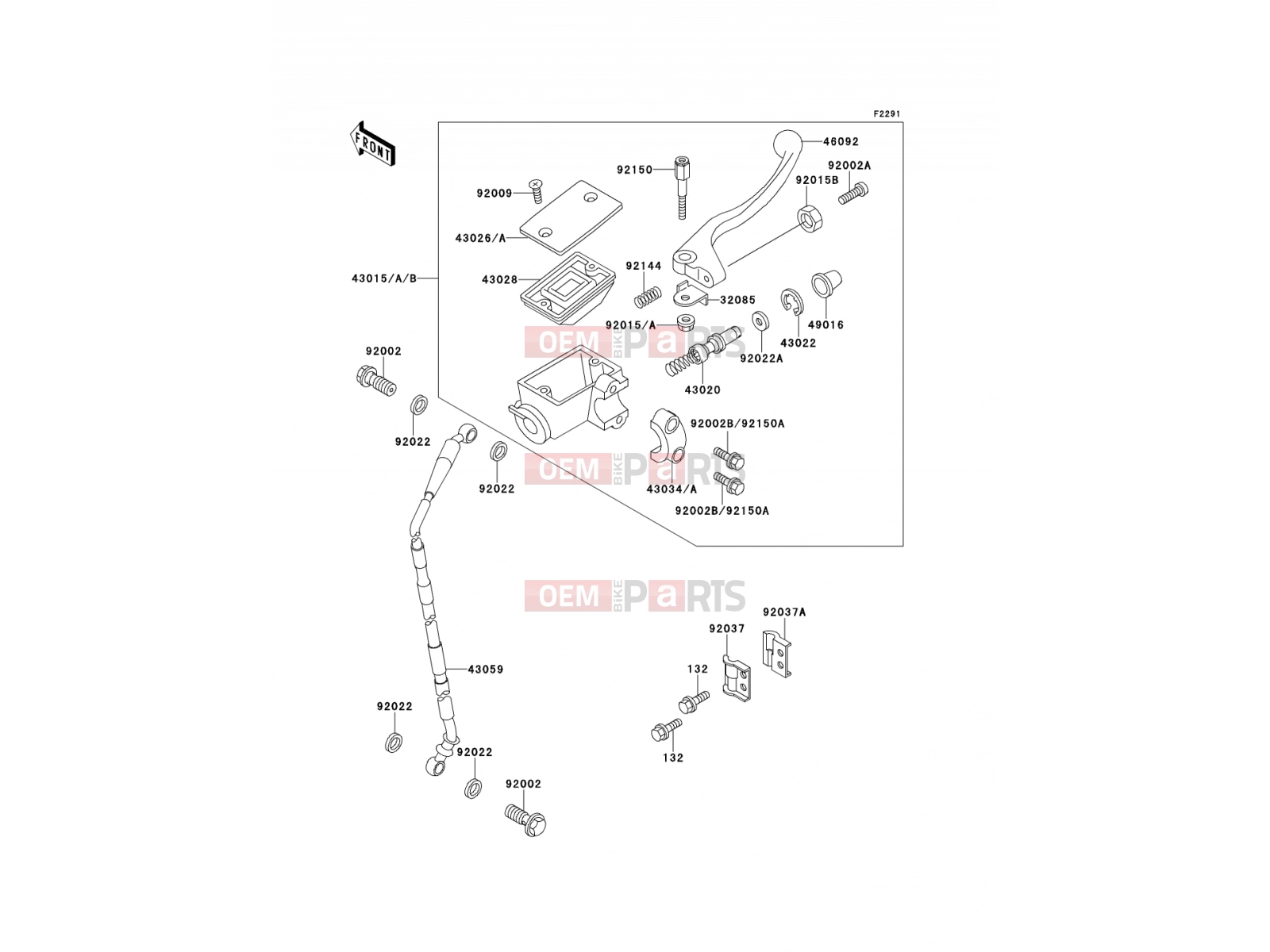 KAWASAKI 1991 Front Master Cylinder