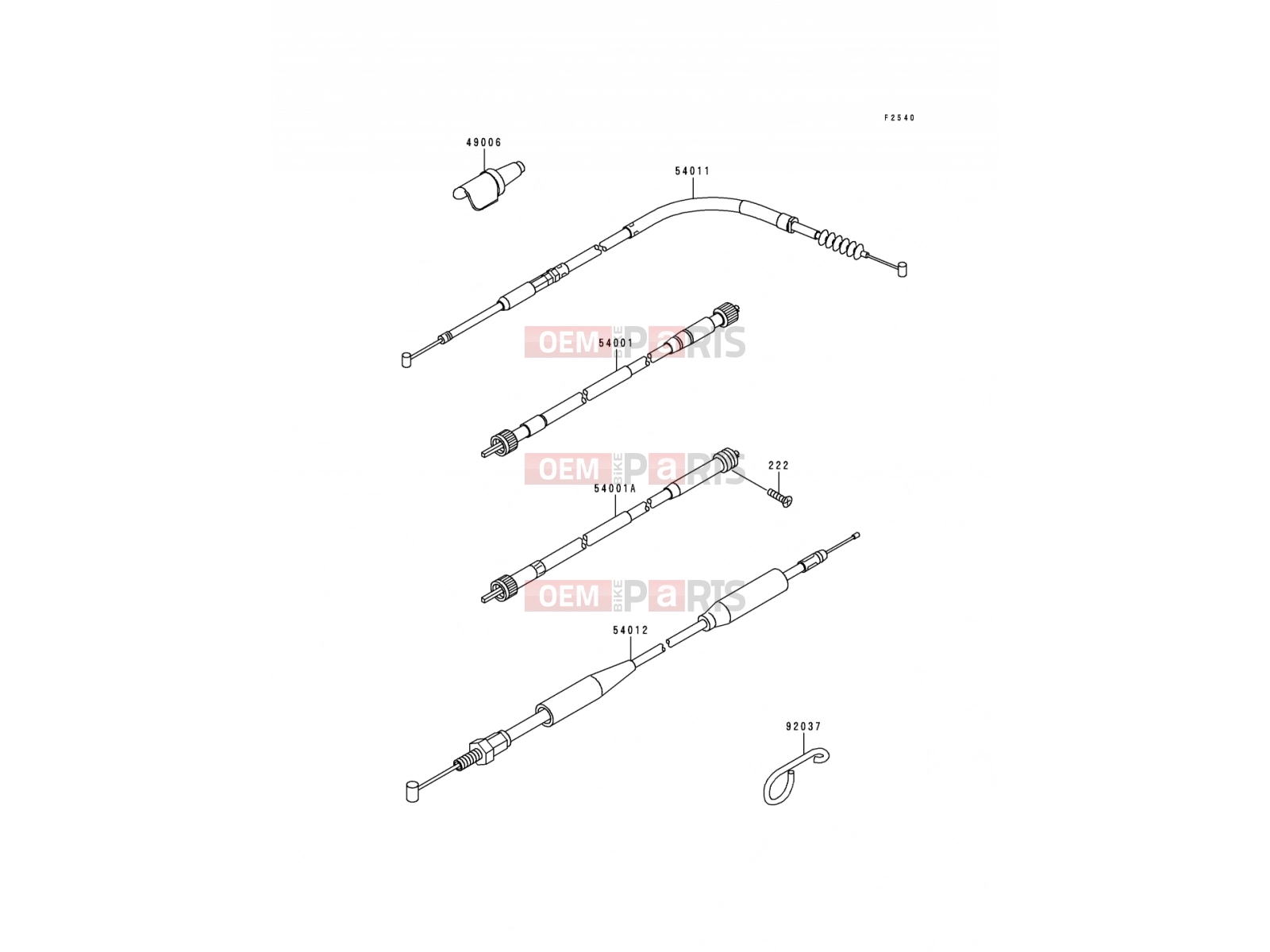 KAWASAKI 1992 Cable