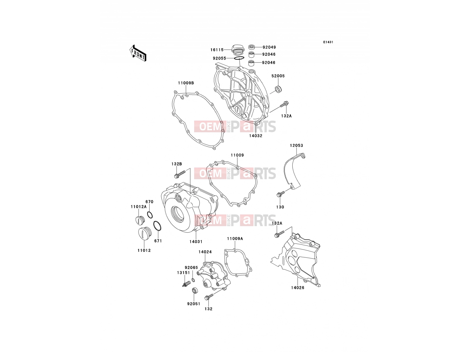 KAWASAKI 1992 Engine Cover(s)