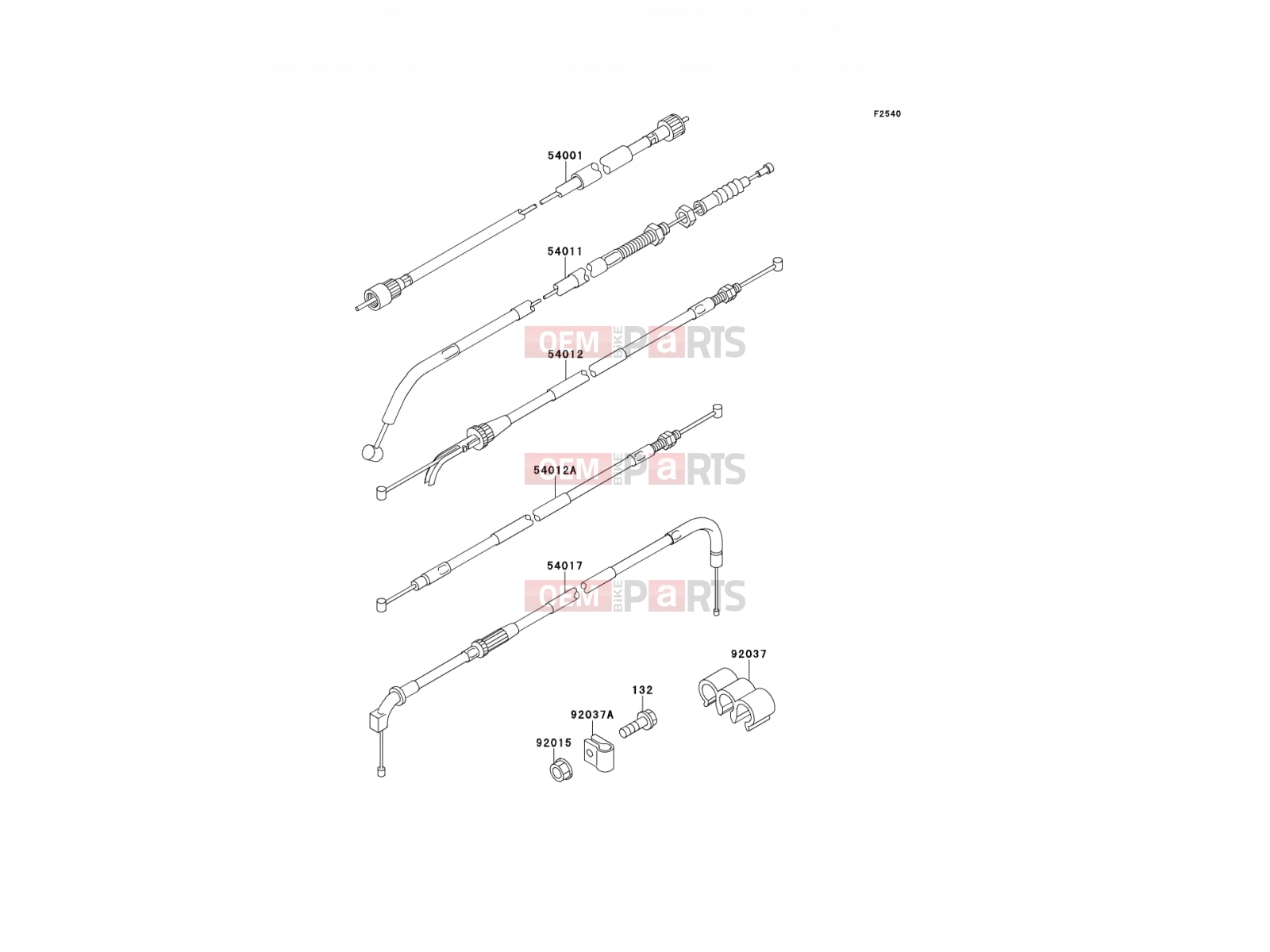 KAWASAKI 1992 Cables