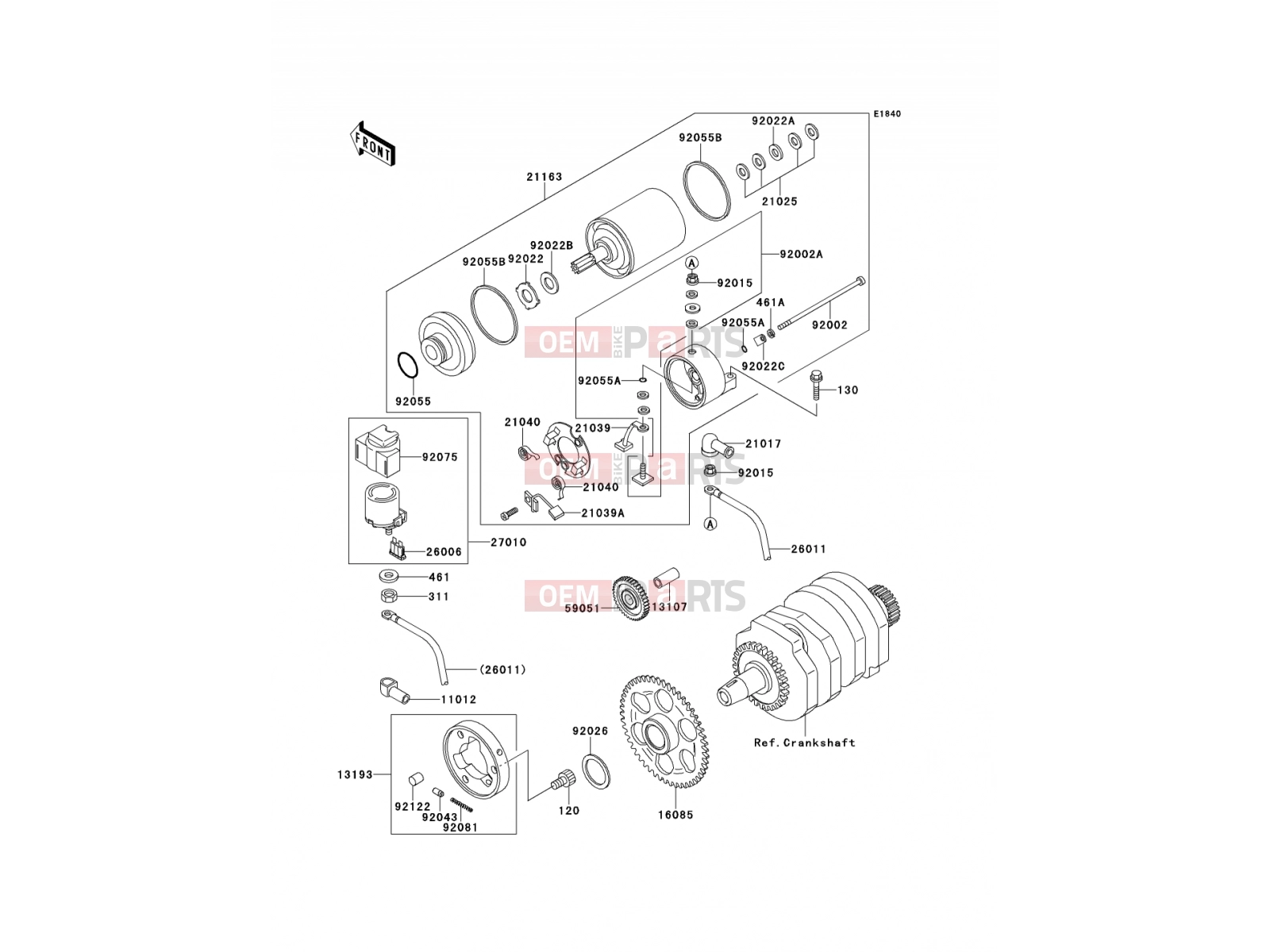 KAWASAKI 1994 Starter Motor
