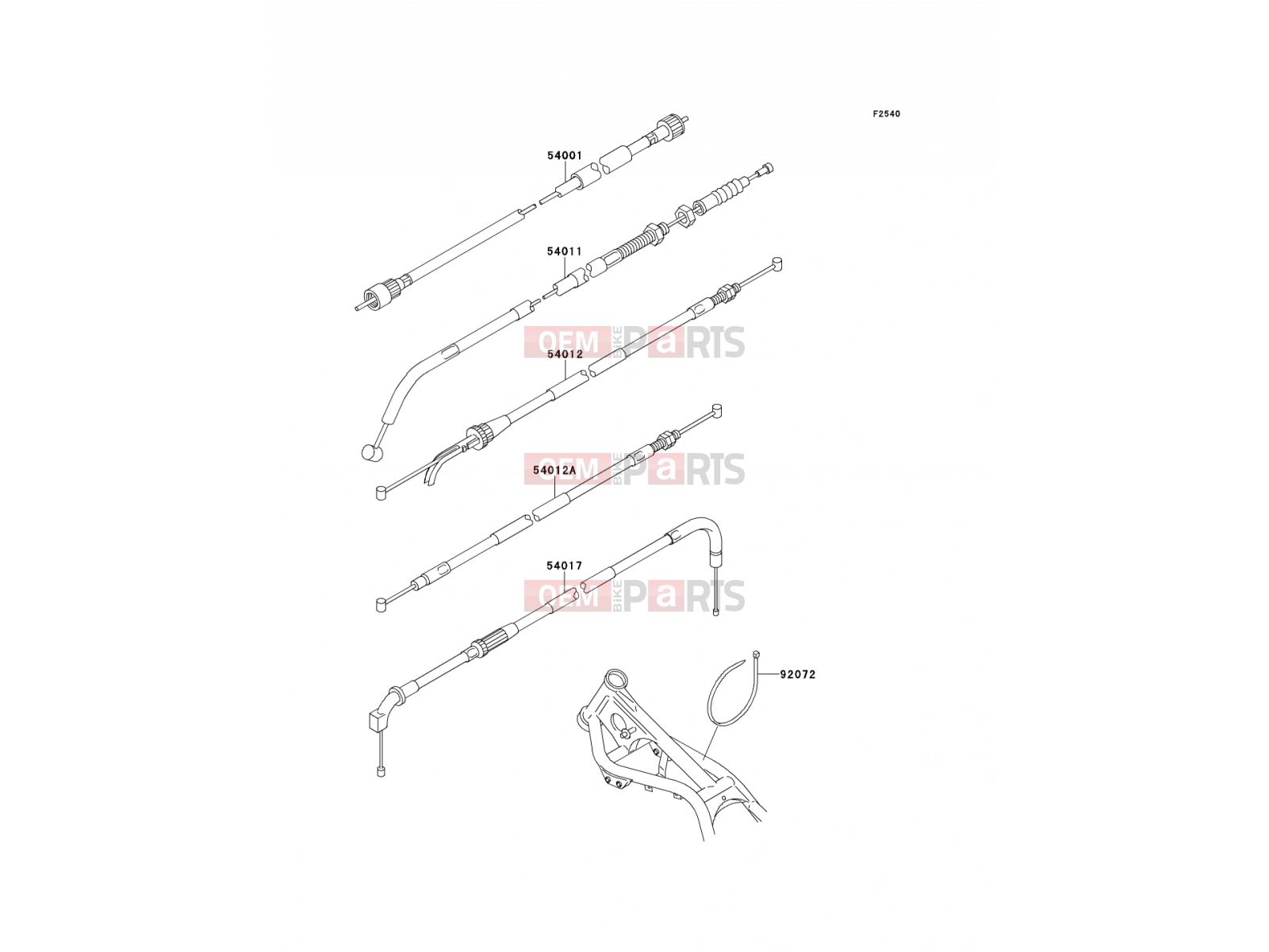 KAWASAKI 1994 Cables