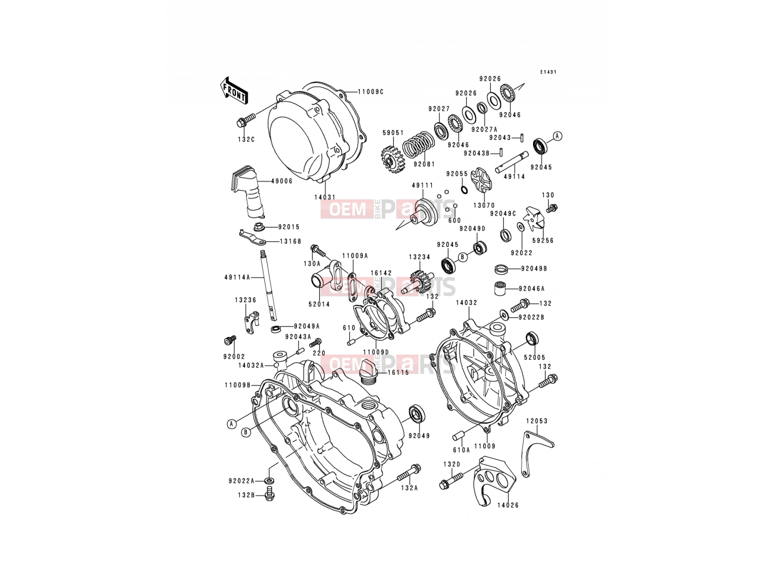 KAWASAKI 1994 Engine Cover(s)