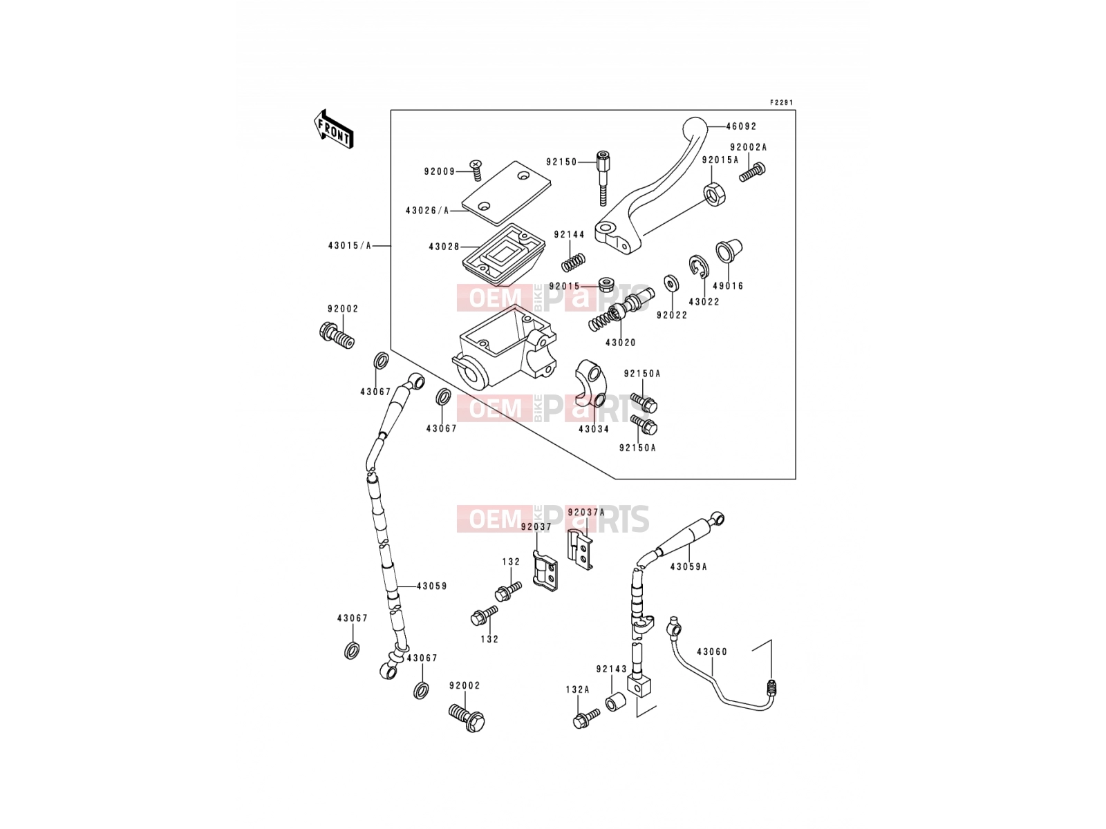 KAWASAKI 1994 Front Master Cylinder