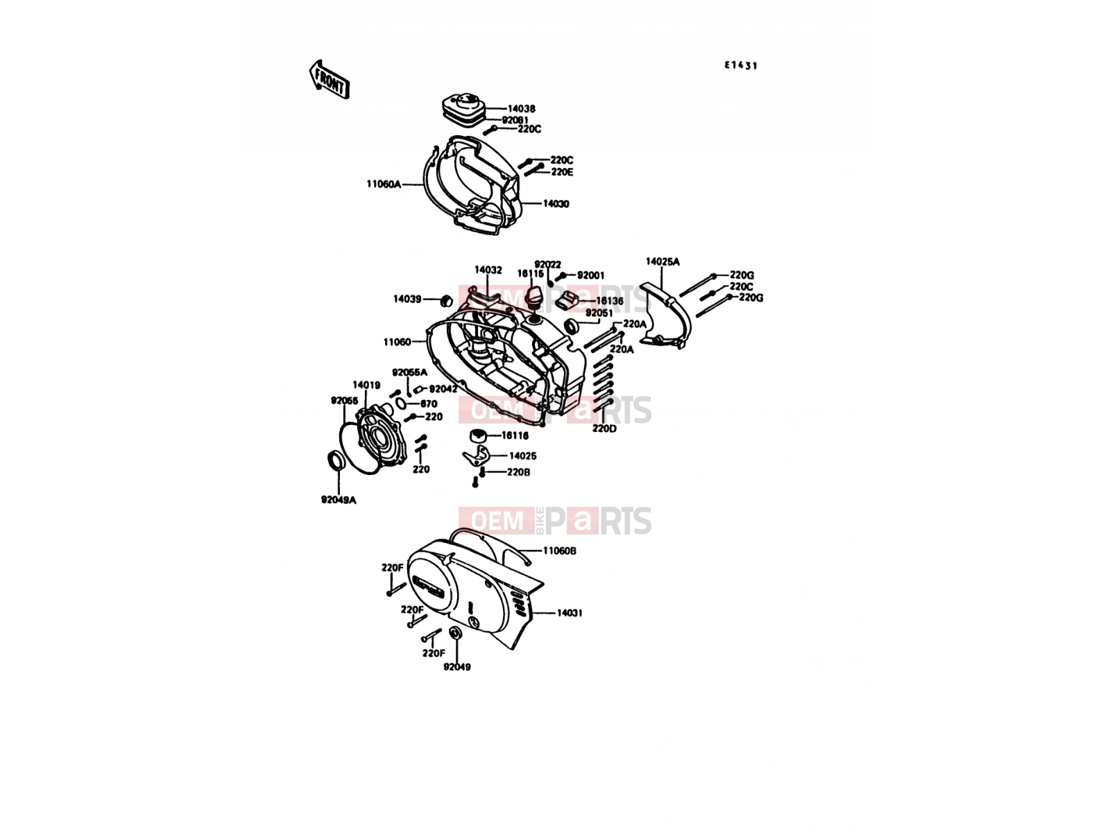 KAWASAKI 1994 Engine Cover(s)