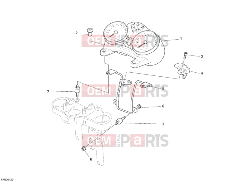 DUCATI 2007 Monster 695 METER » HANDLE BAR