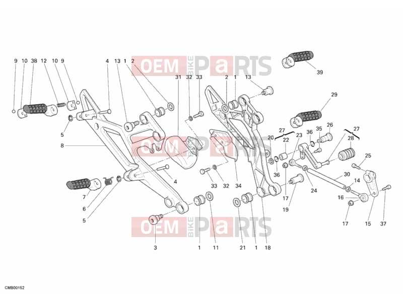 DUCATI 2007 Monster 695 FOOTREST » FRAME
