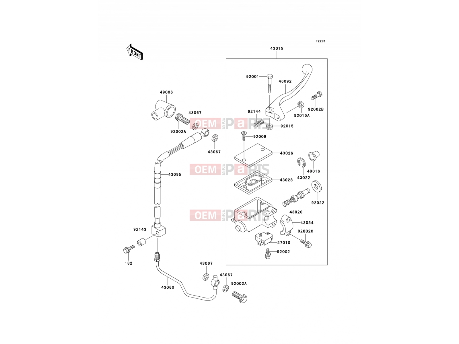 KAWASAKI 1999 Front Master Cylinder