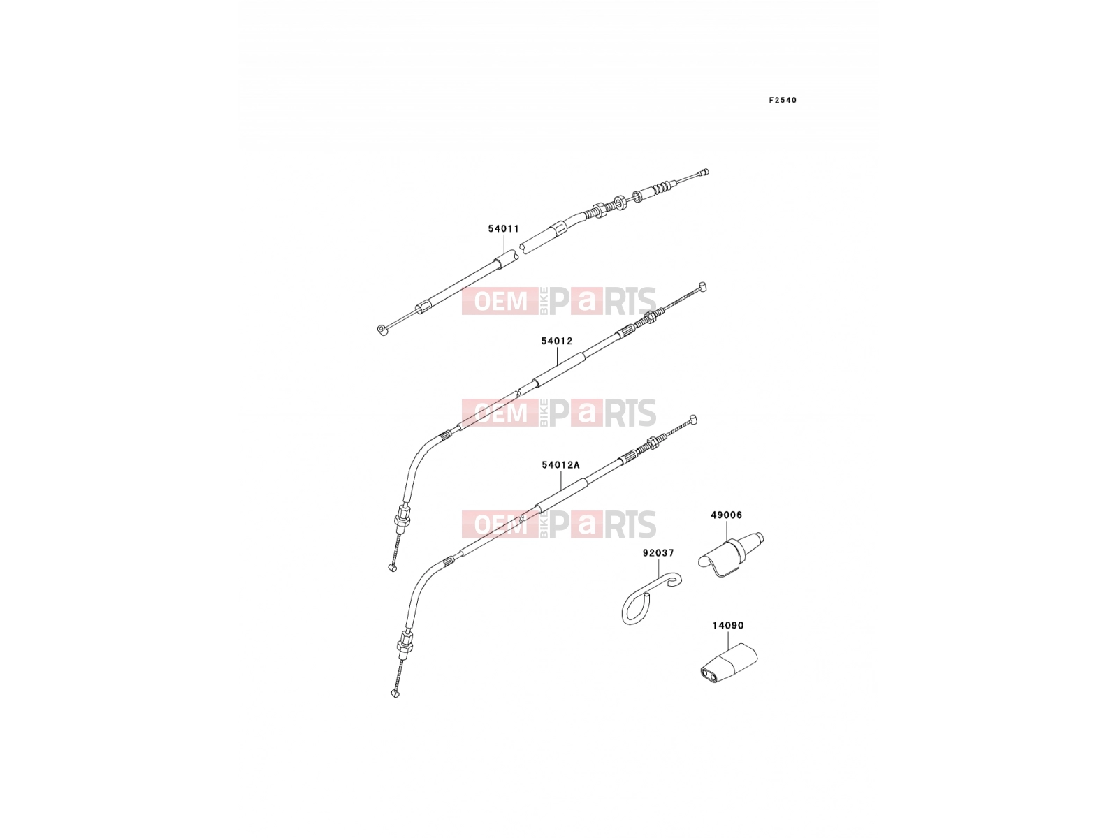 KAWASAKI 1999 Cables