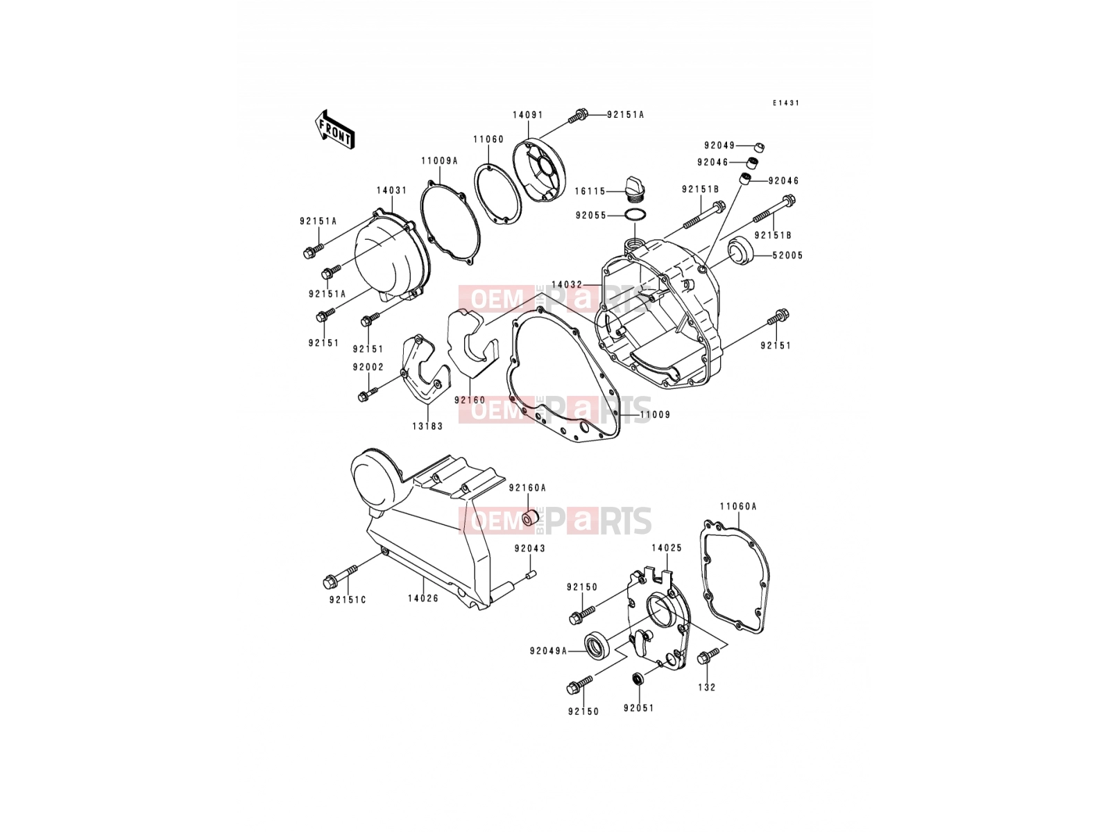 Kawasaki ZR750-F1 パーツカタログ Kawasaki ZR-7 (ZR750-F1) Carburetor exploded drawing > oem-parts.hu