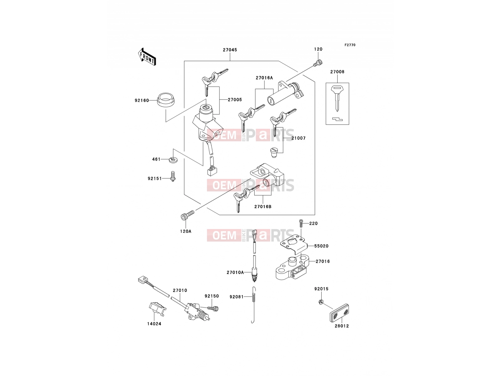 KAWASAKI 2003 Ignition Switch