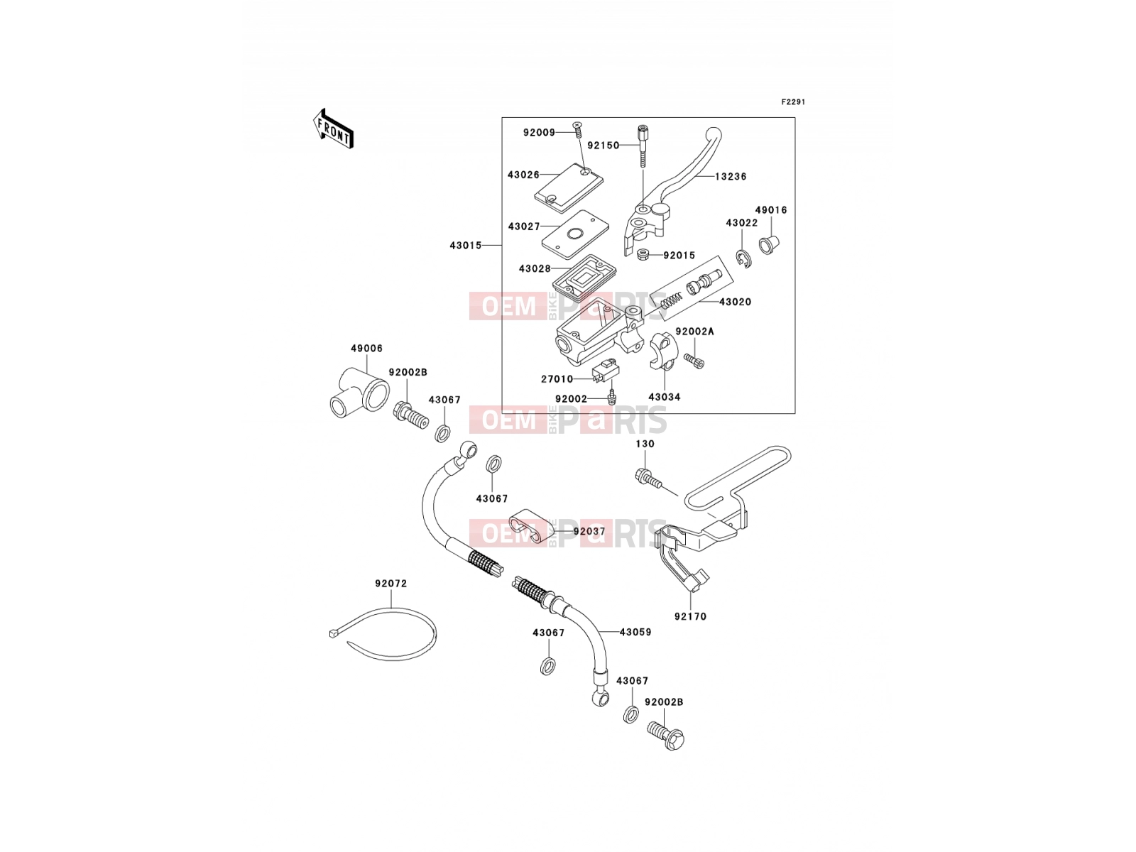 KAWASAKI 2003 Front Master Cylinder