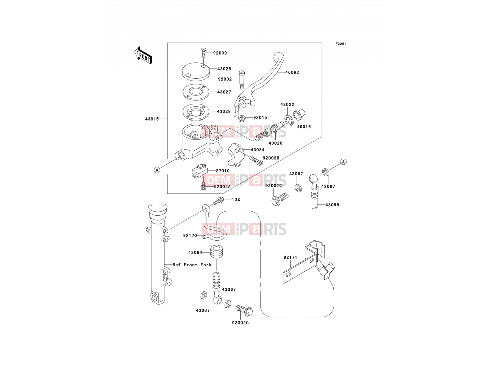 KAWASAKI 2003 Front Master Cylinder