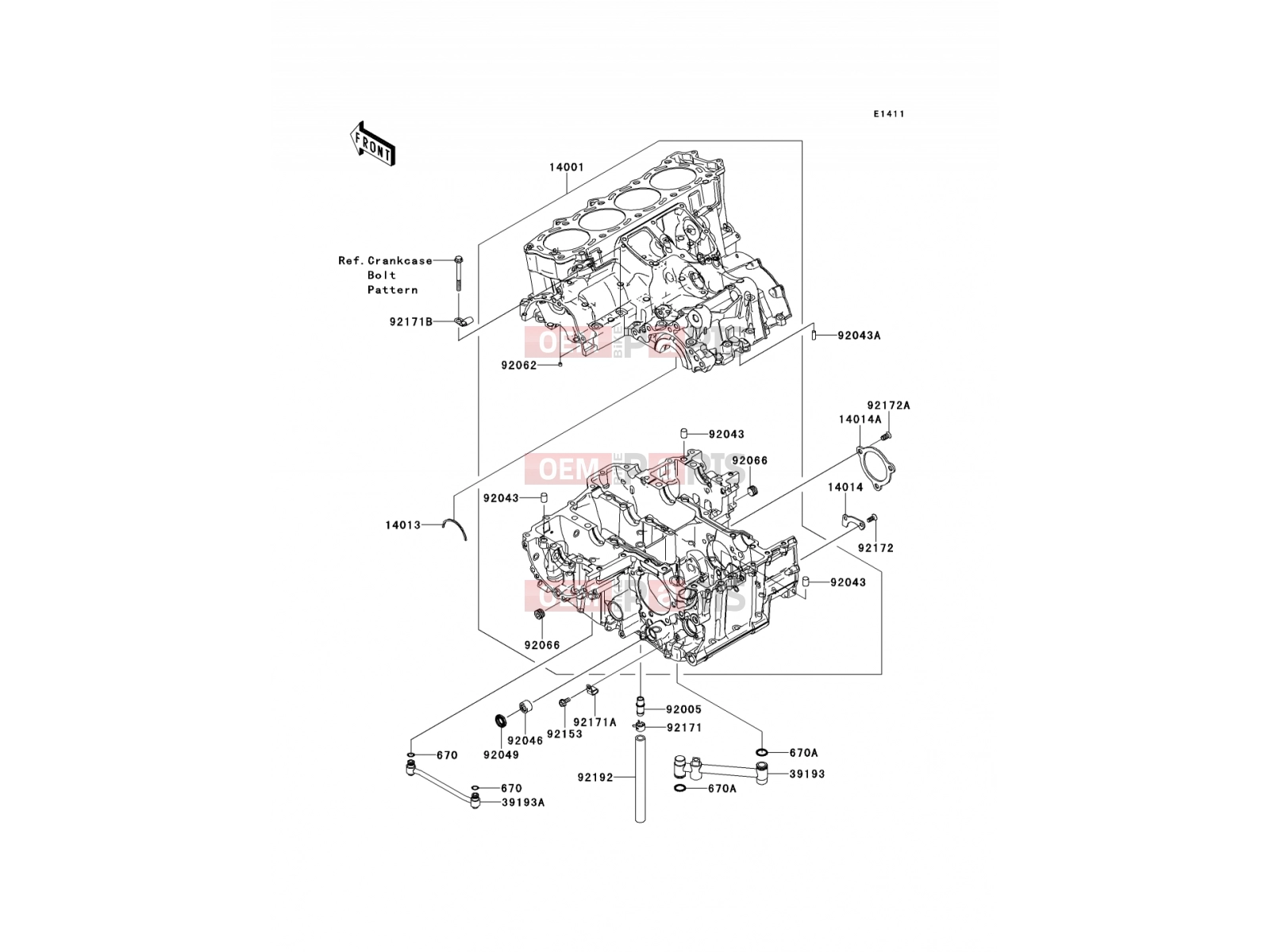 KAWASAKI 2008 Crankcase