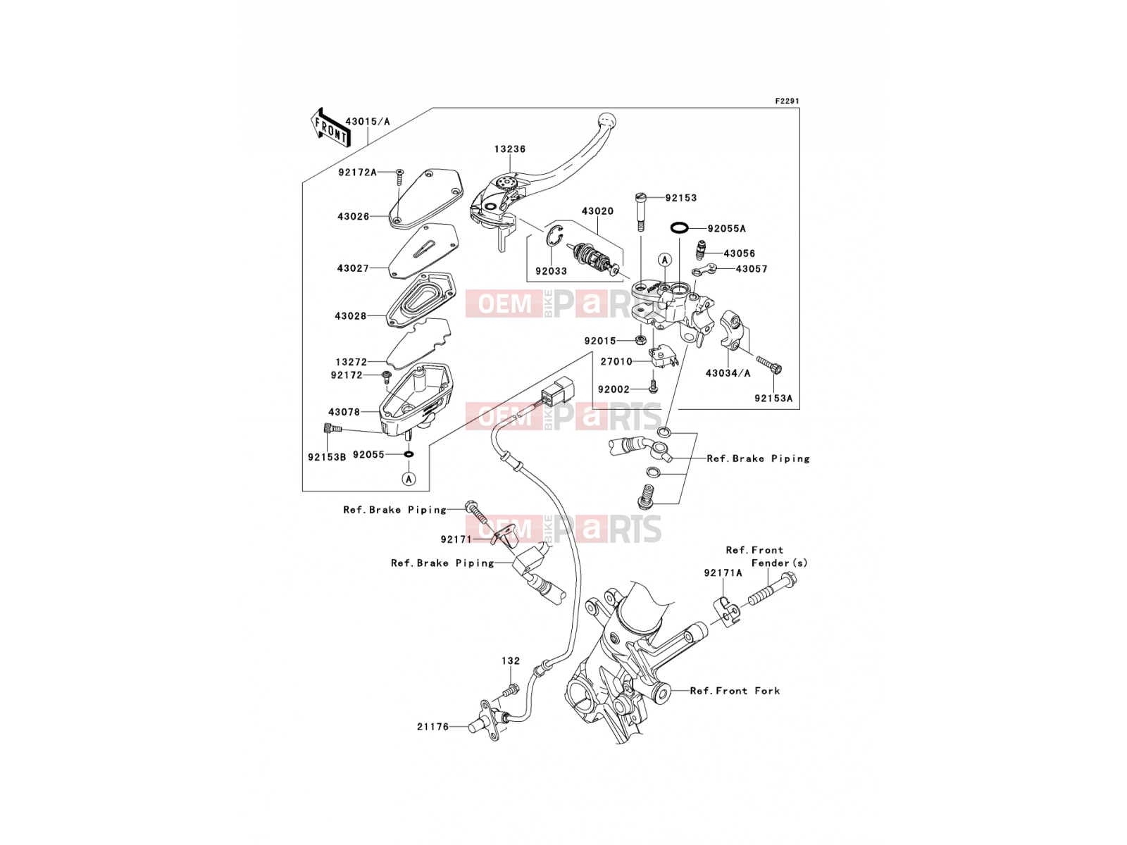 KAWASAKI 2008 Front Master Cylinder