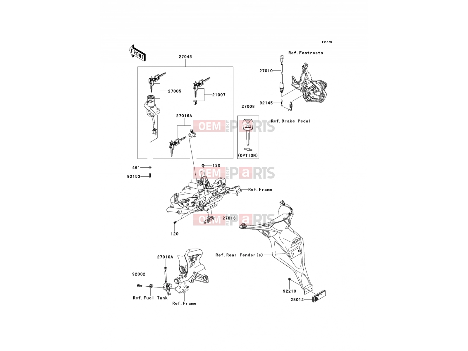 KAWASAKI 2008 Ignition Switch