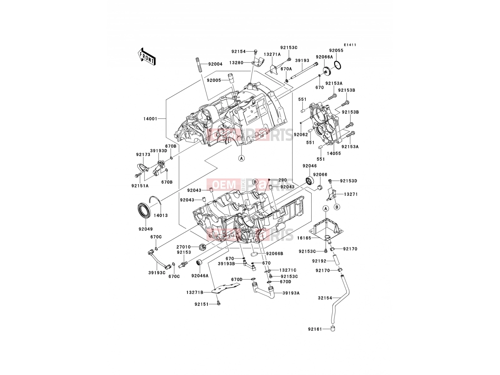 KAWASAKI 2009 Crankcase