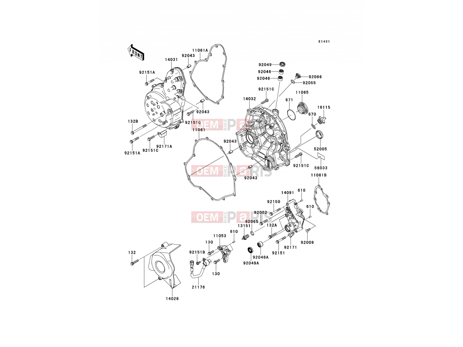KAWASAKI 2009 Engine Cover(s)