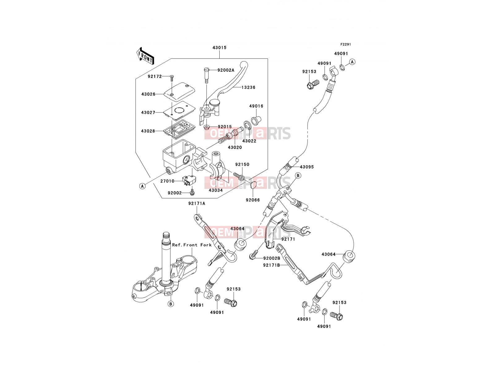 KAWASAKI 2009 Front Master Cylinder