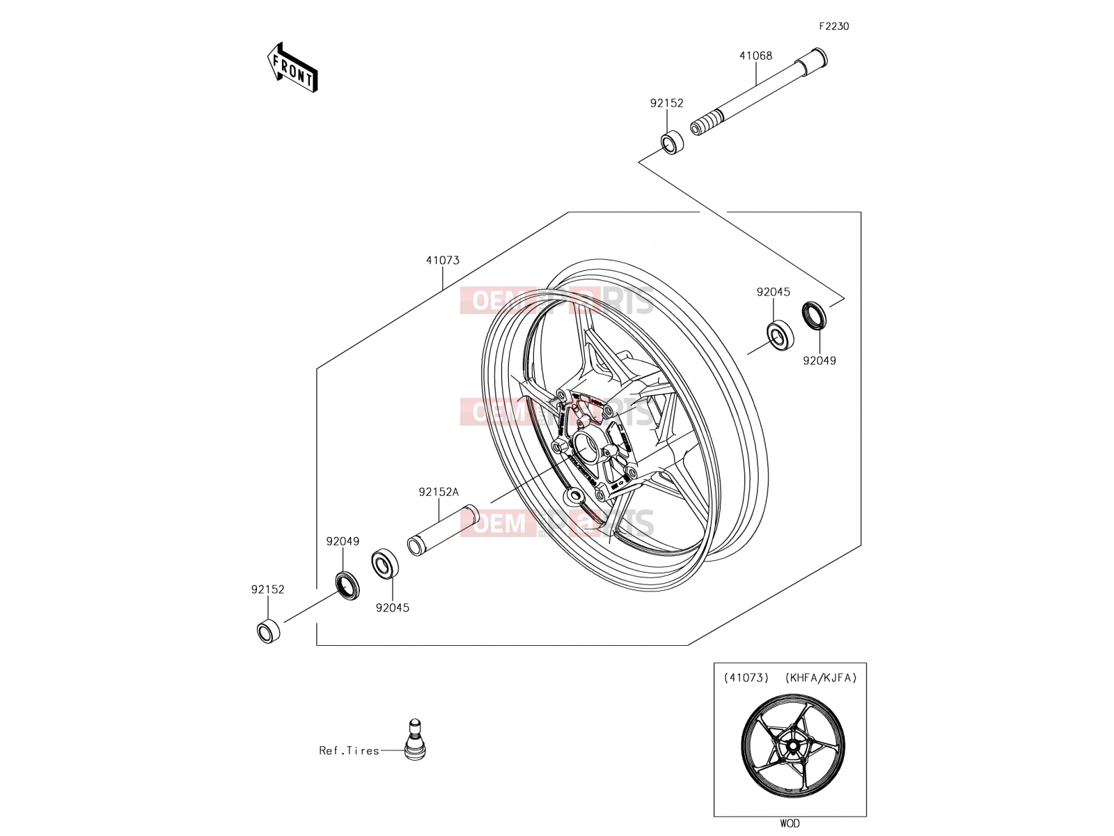KAWASAKI 2017 Front Hub