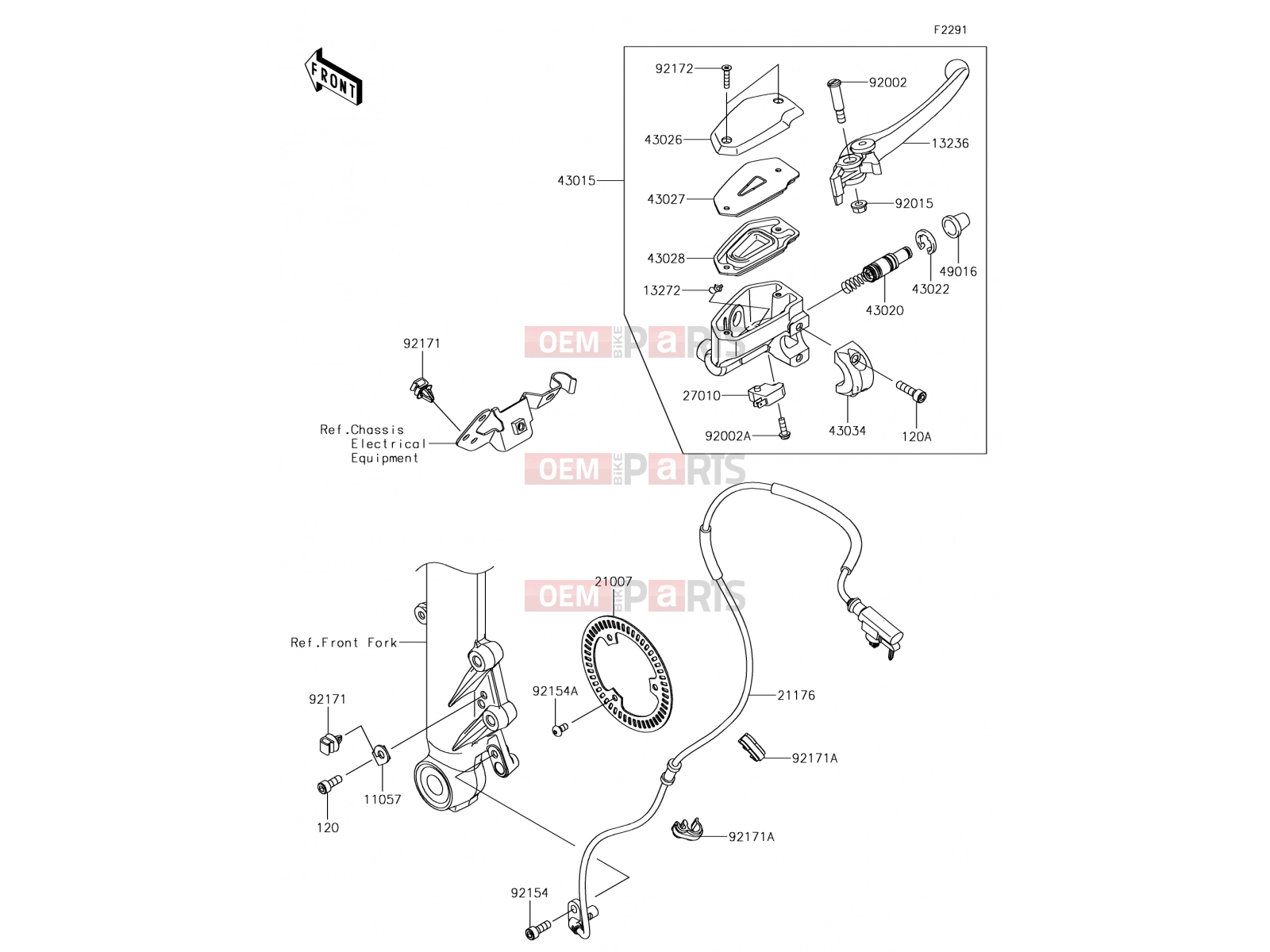 KAWASAKI 2017 Front Master Cylinder