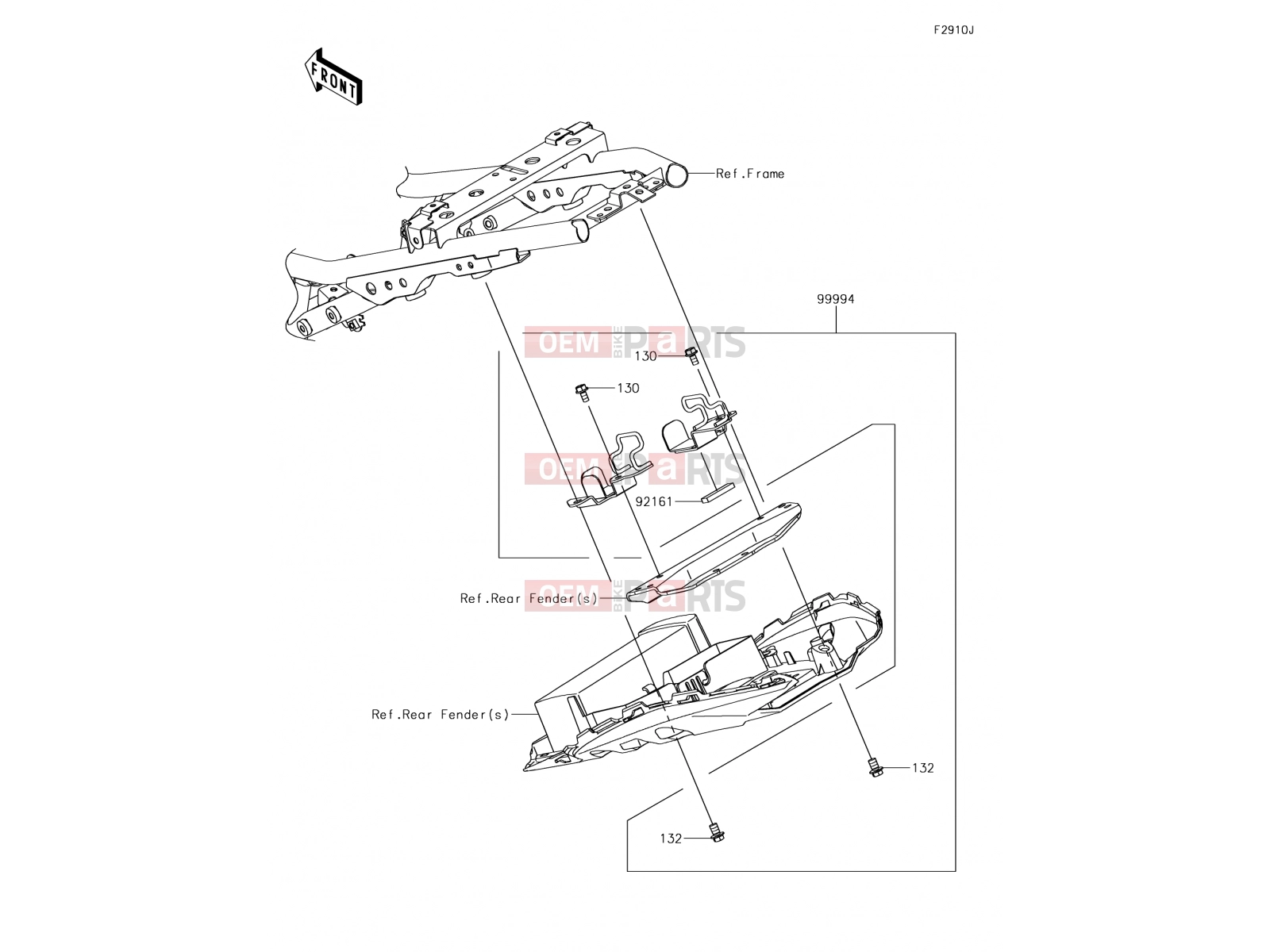 KAWASAKI 2017 Accessory(U-Lock Bracket)
