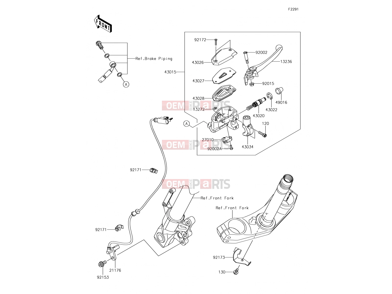KAWASAKI 2017 Front Master Cylinder