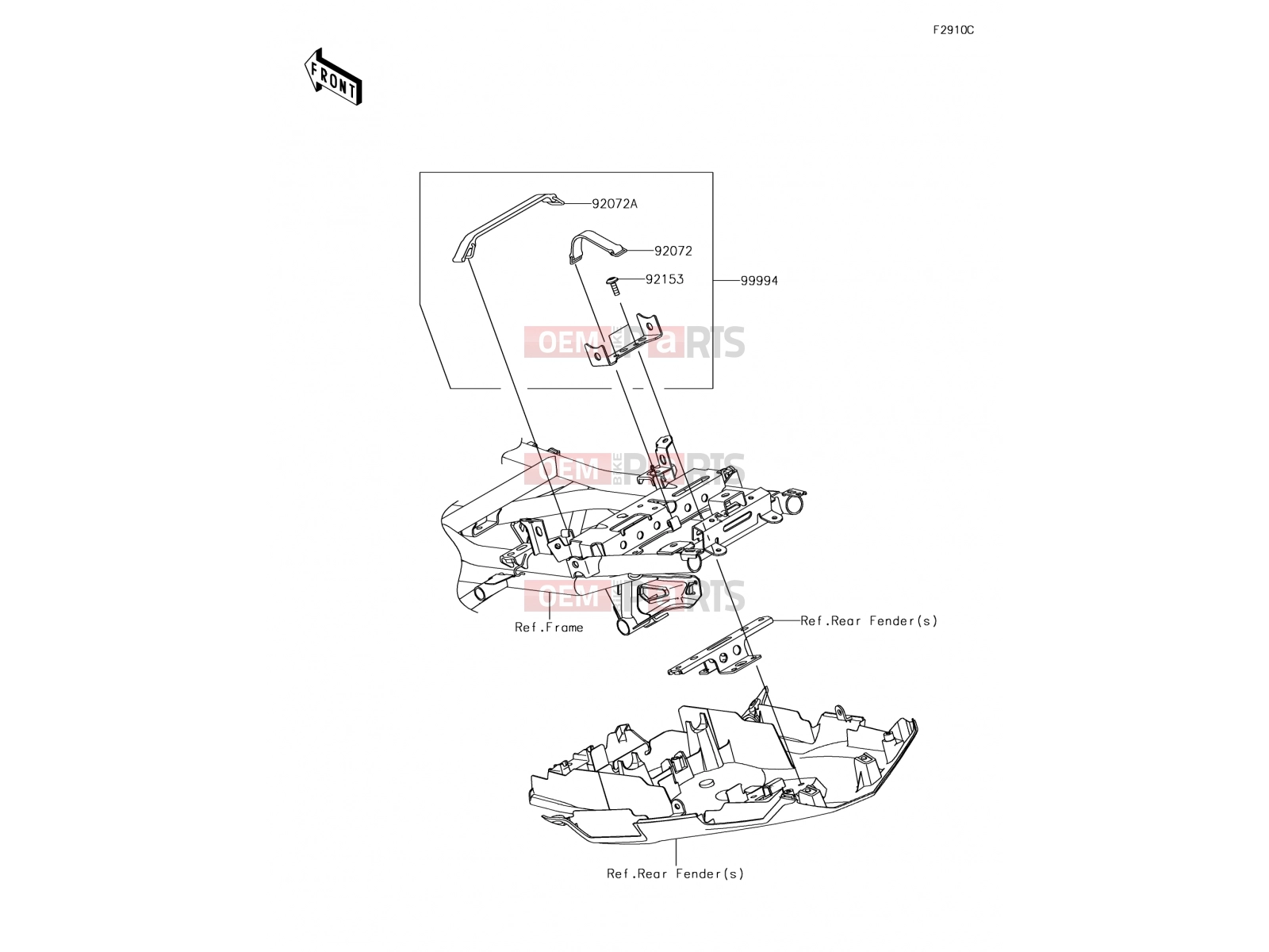 KAWASAKI 2017 Accessory(U-Lock Bracket)