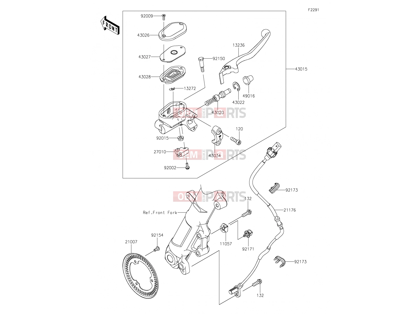KAWASAKI 2018 Front Master Cylinder