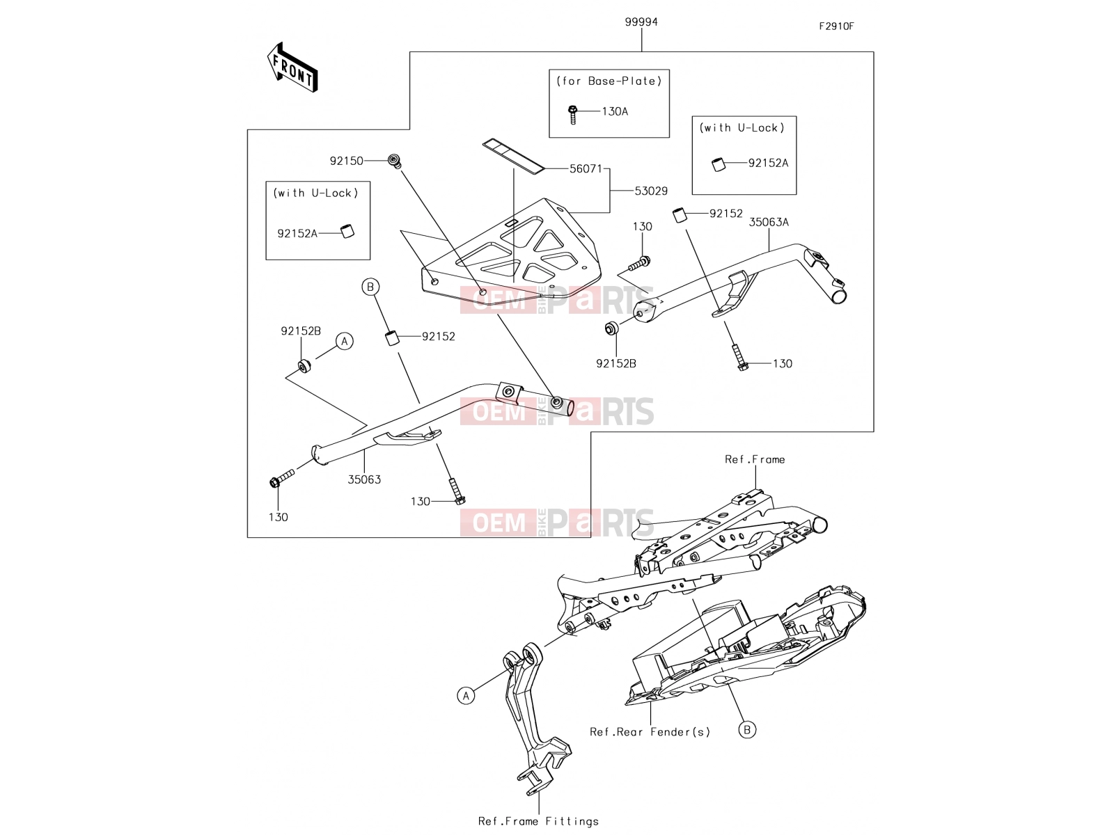 KAWASAKI 2018 Accessory(Topcase Bracket)