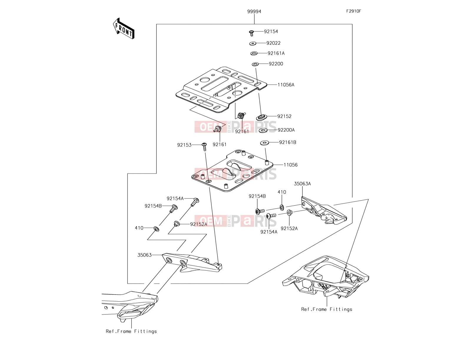 KAWASAKI 2018 Accessory(Topcase Bracket)