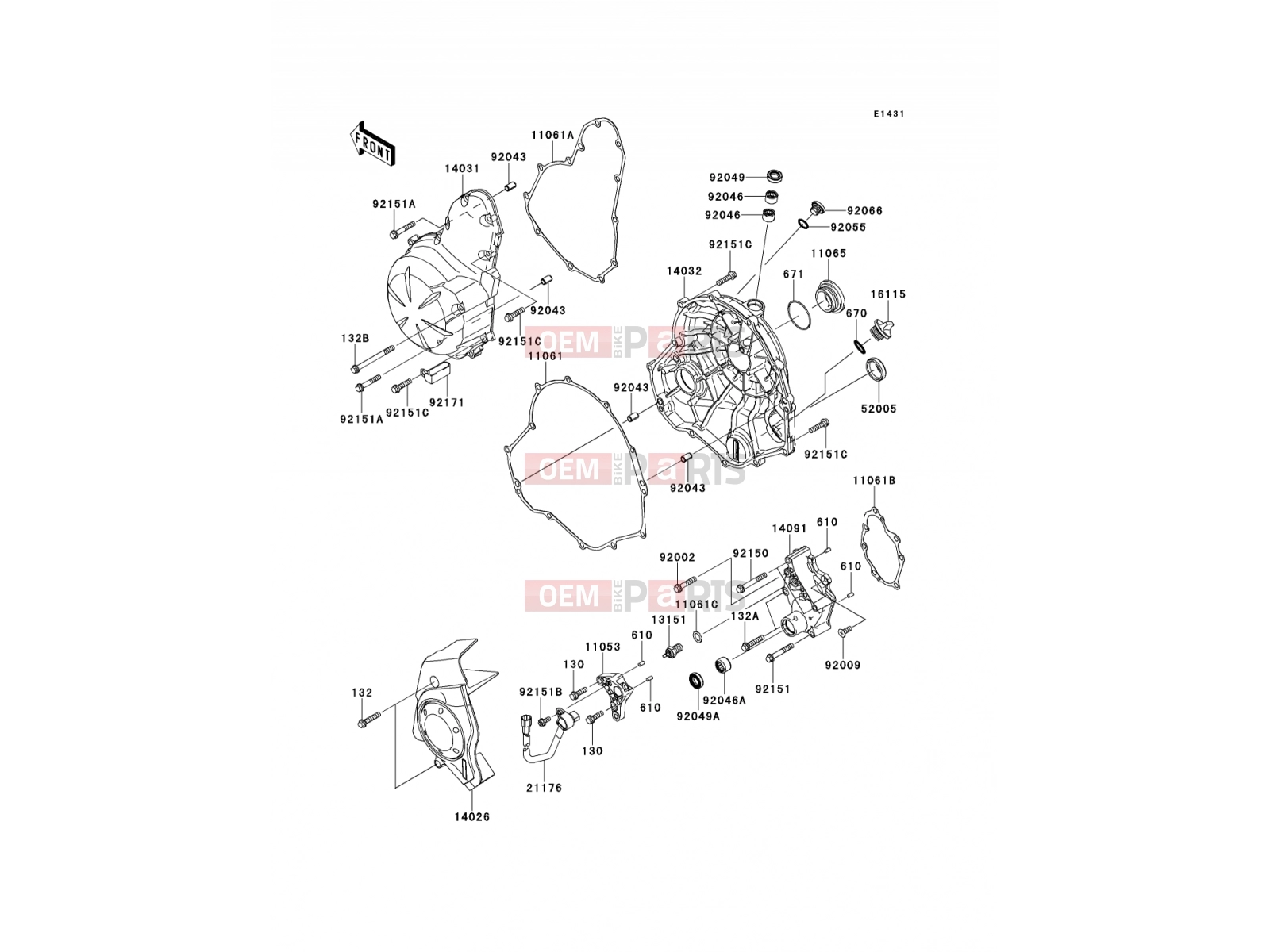 KAWASAKI 2010 Engine Cover(s)