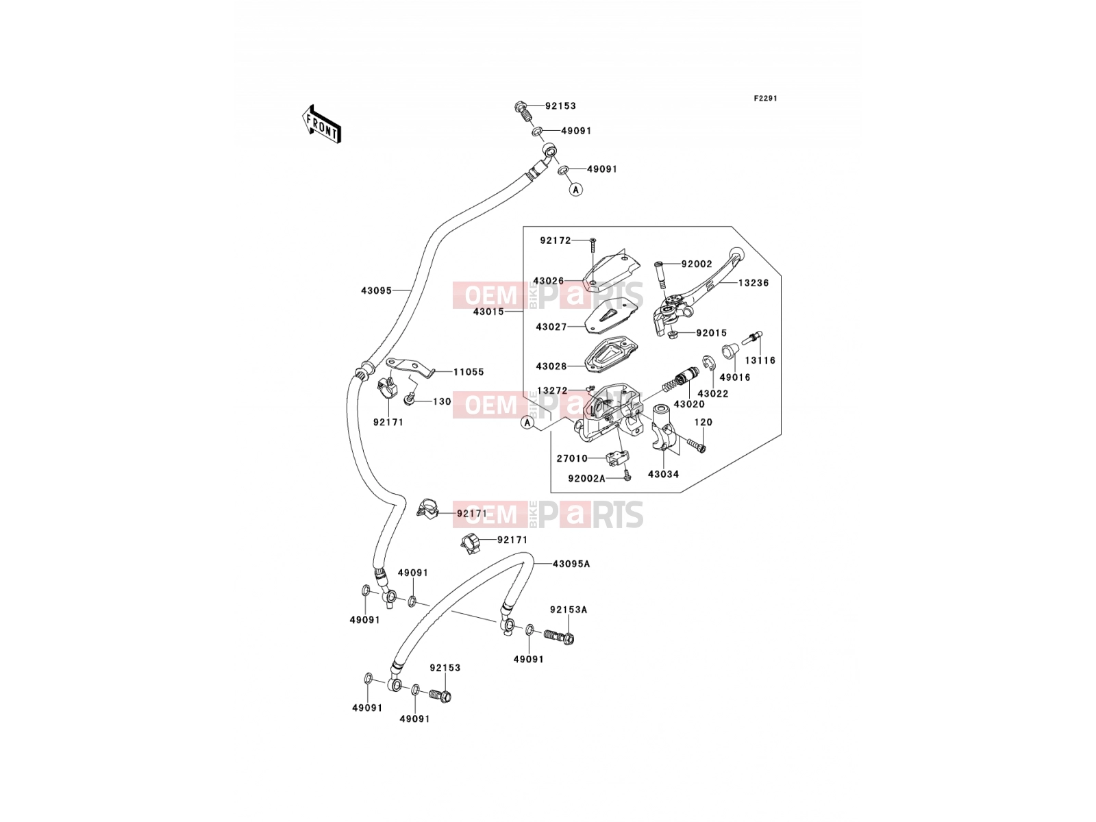 KAWASAKI 2010 Front Master Cylinder