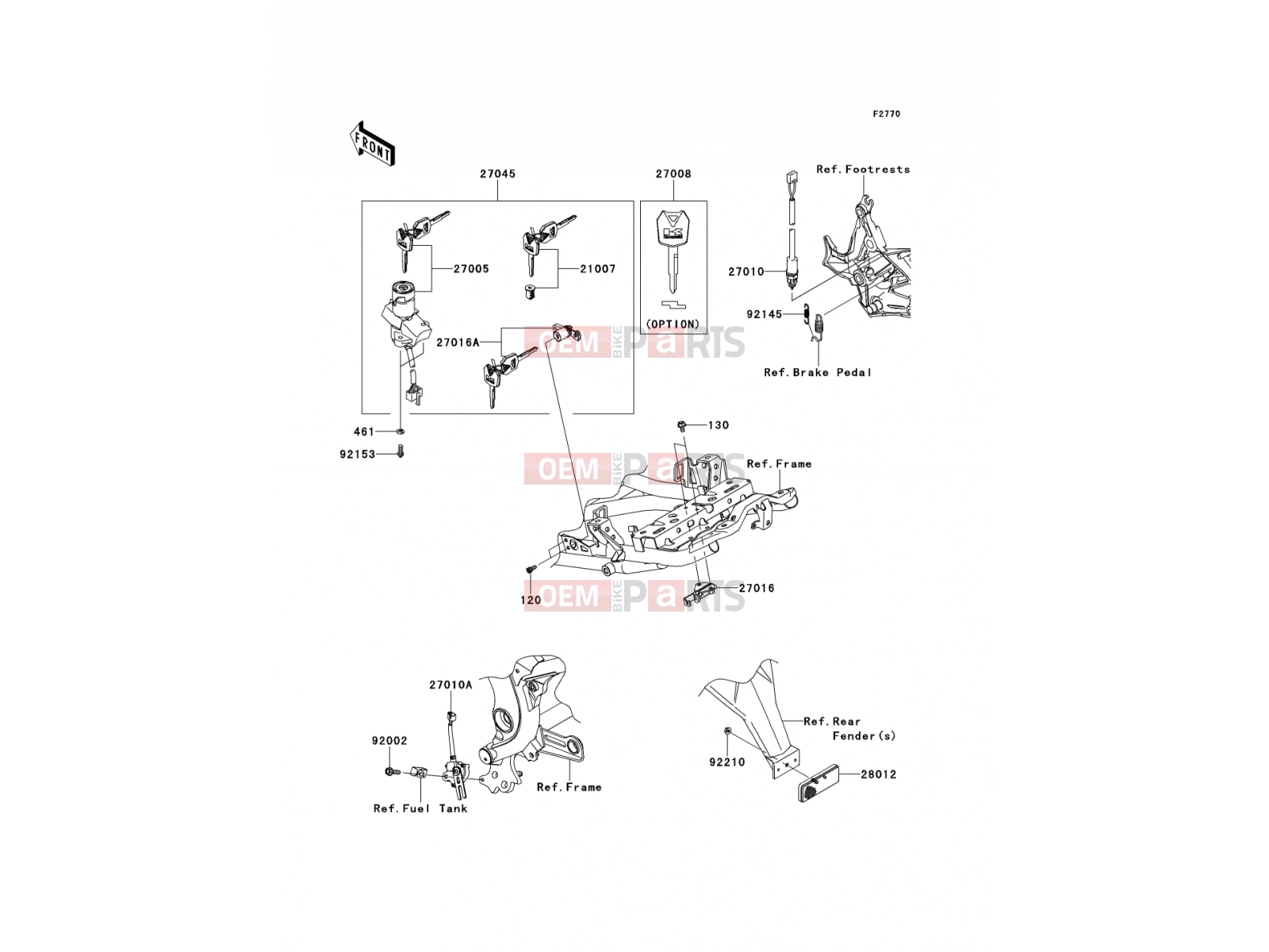 KAWASAKI 2010 Ignition Switch