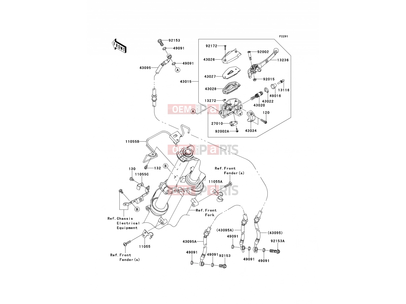 KAWASAKI 2011 Front Master Cylinder