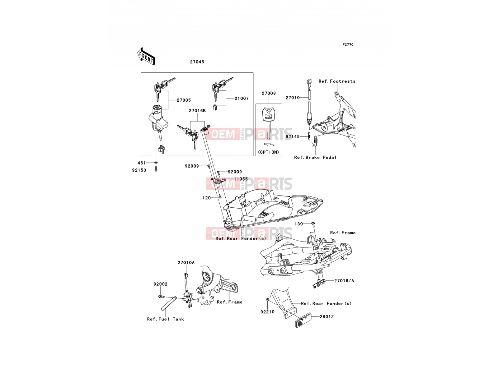 KAWASAKI 2011 Ignition Switch
