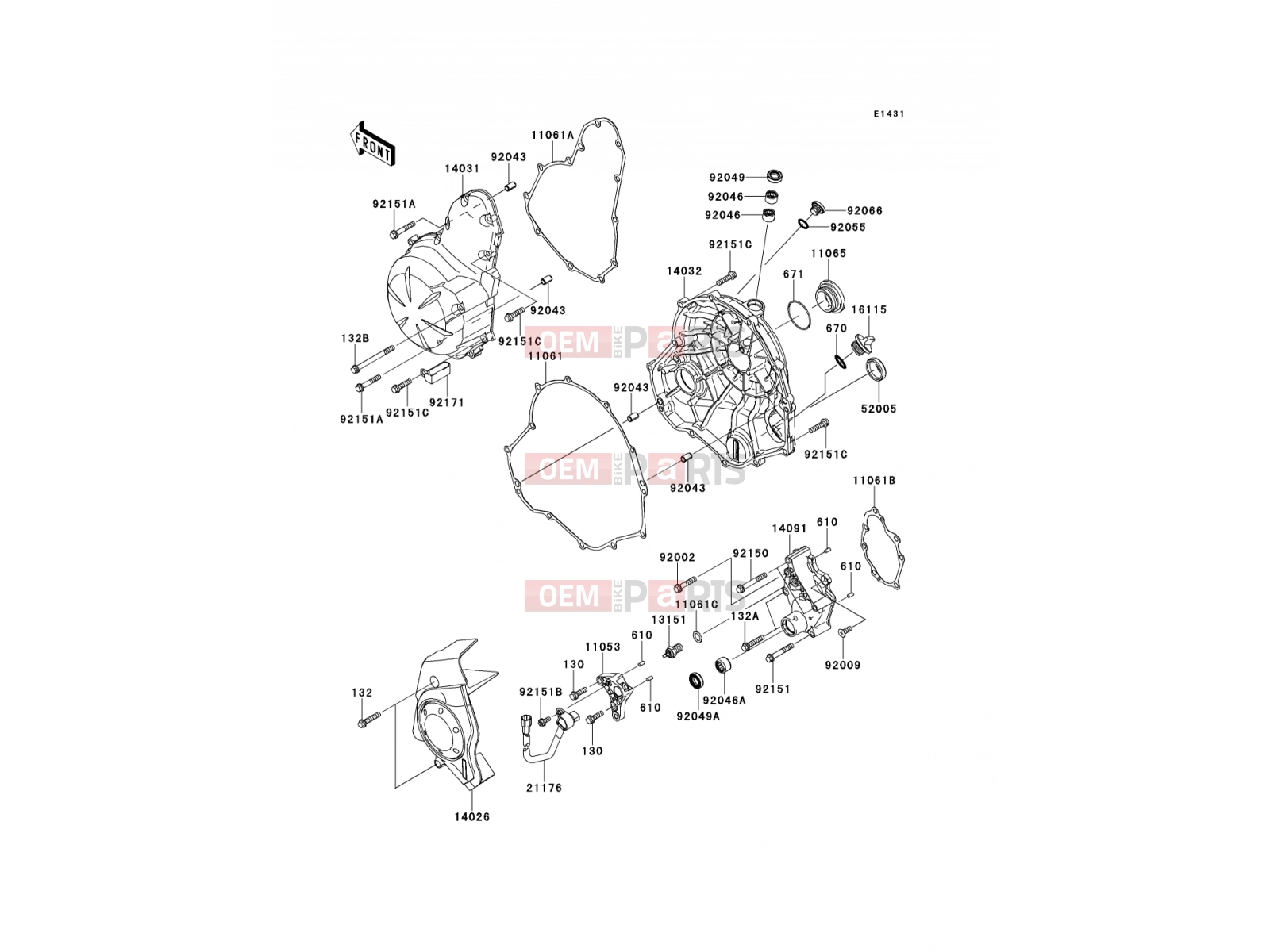 KAWASAKI 2011 Engine Cover(s)
