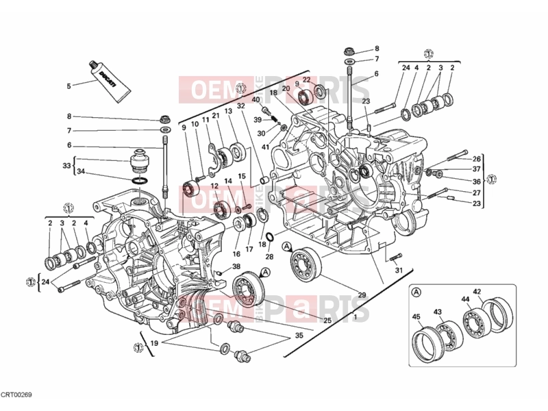 DUCATI 2007 Sportclassic GT1000 CRANKCASE » ENGINE CASE