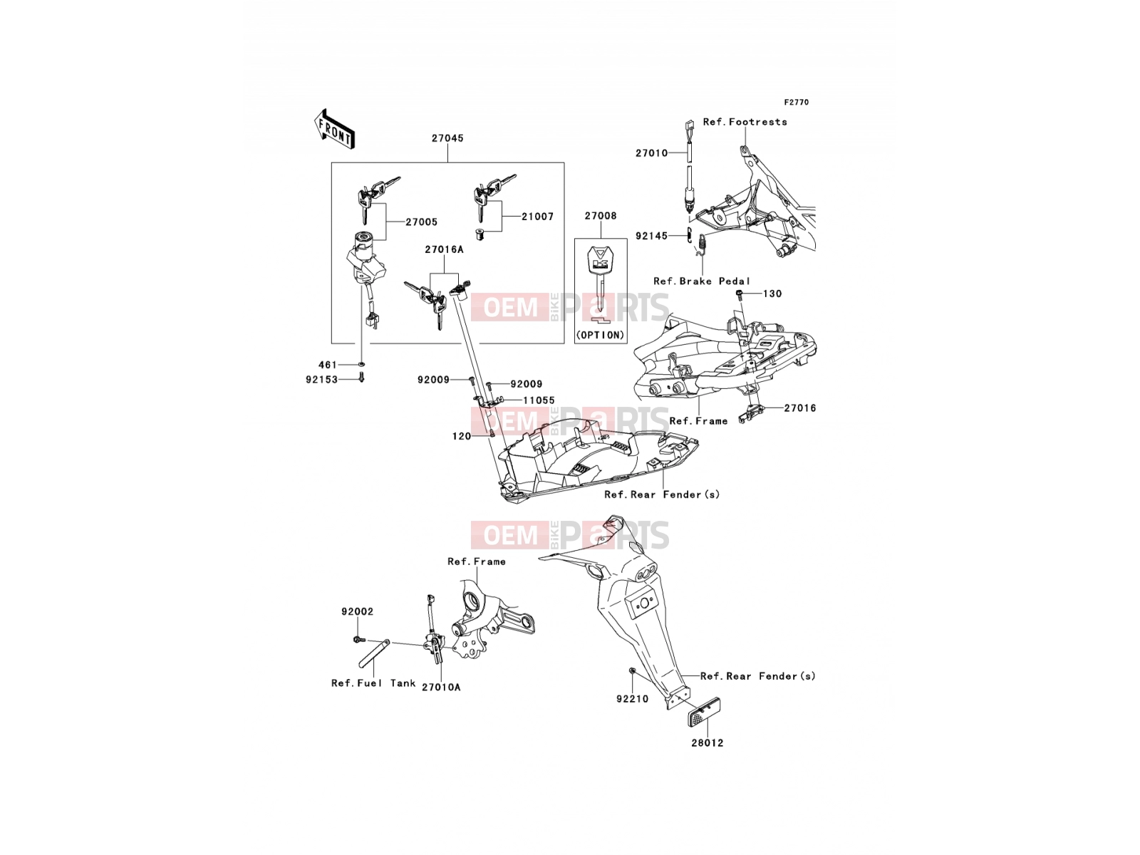 KAWASAKI 2011 Ignition Switch
