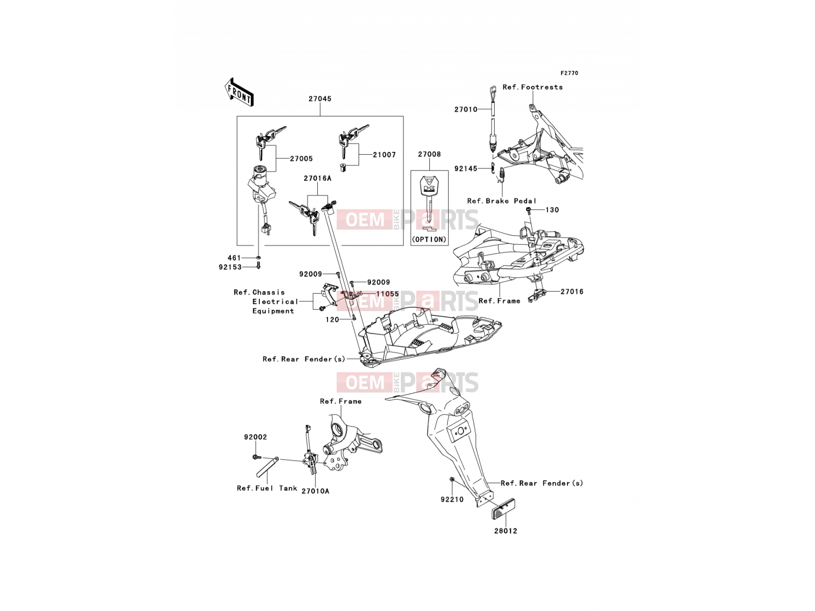 KAWASAKI 2011 Ignition Switch