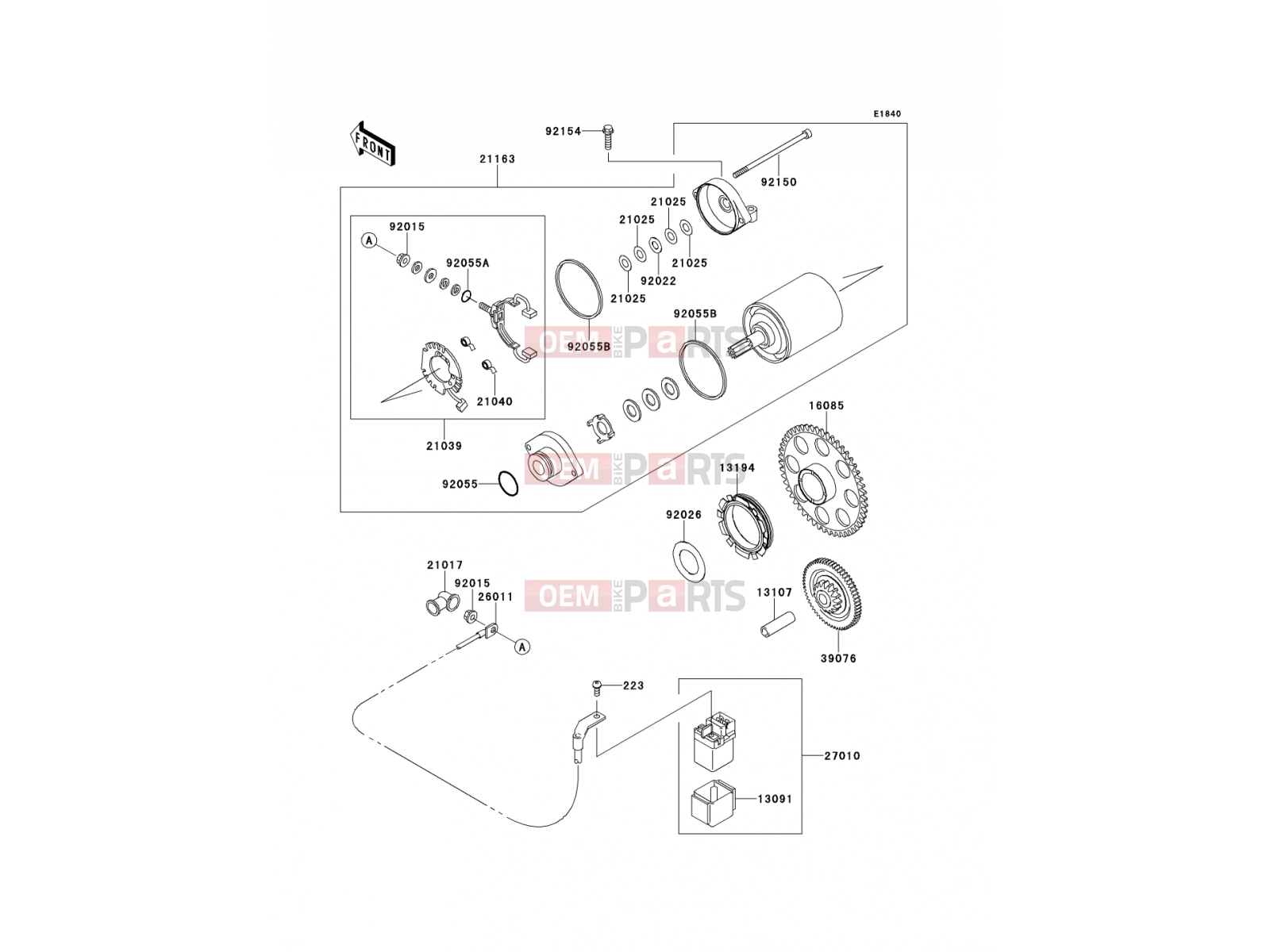KAWASAKI 2011 Starter Motor