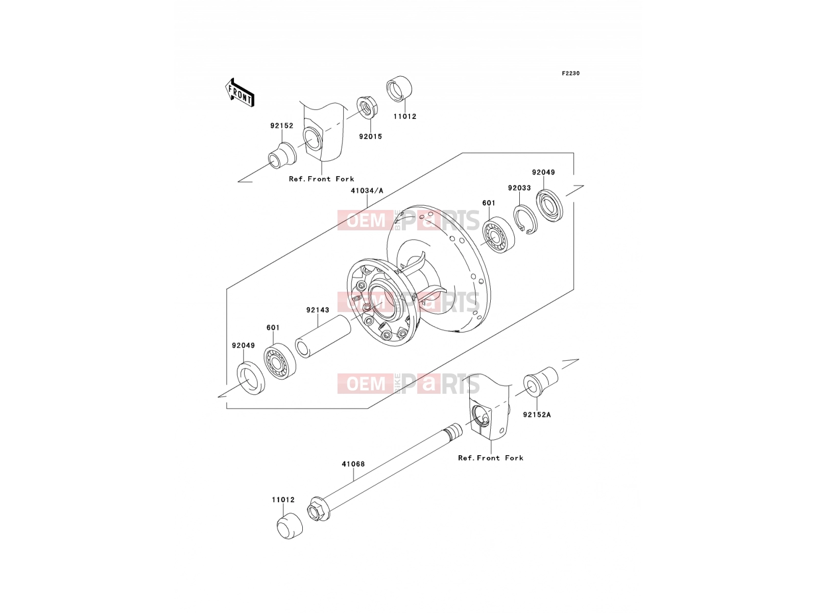 KAWASAKI 2011 Front Hub