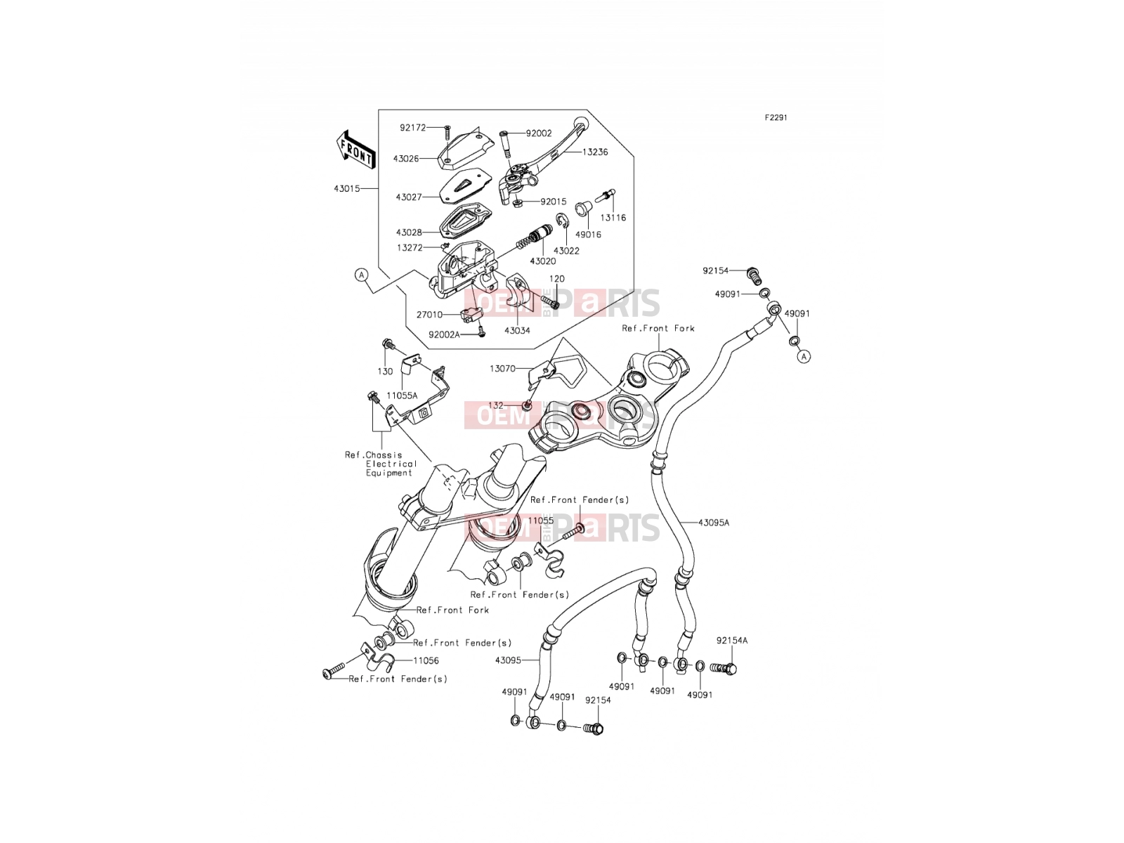 KAWASAKI 2012 Front Master Cylinder