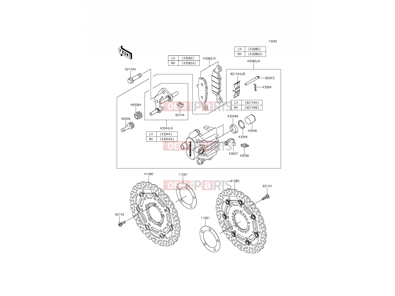 KAWASAKI 2012 Front Brake